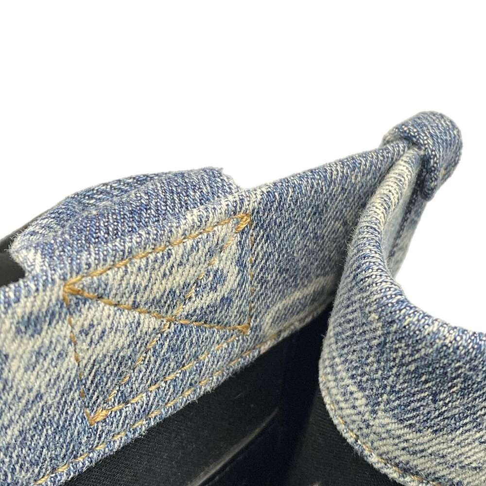 Balenciaga Hardware XS Tote Bag Tote Bag 693662 Light Blue Black Denim Leather - Picture 14 of 15